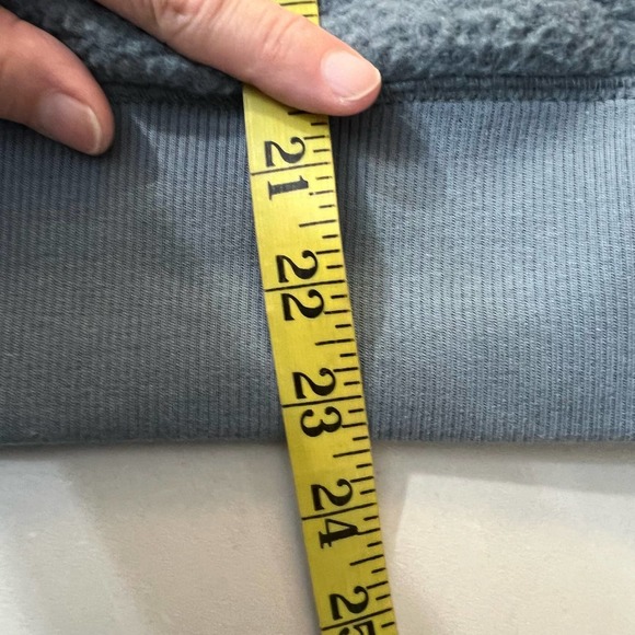 Everlane The ReNew Teddy Oversized Crew Blue Sweatshirt Size S - Picture 7 of 7